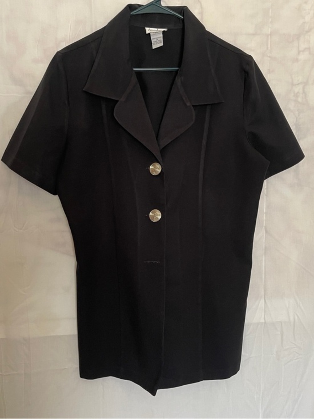 4 for 16$ Vintage Jennifer James short-sleeve blazer Button Front Blouse Sz 14